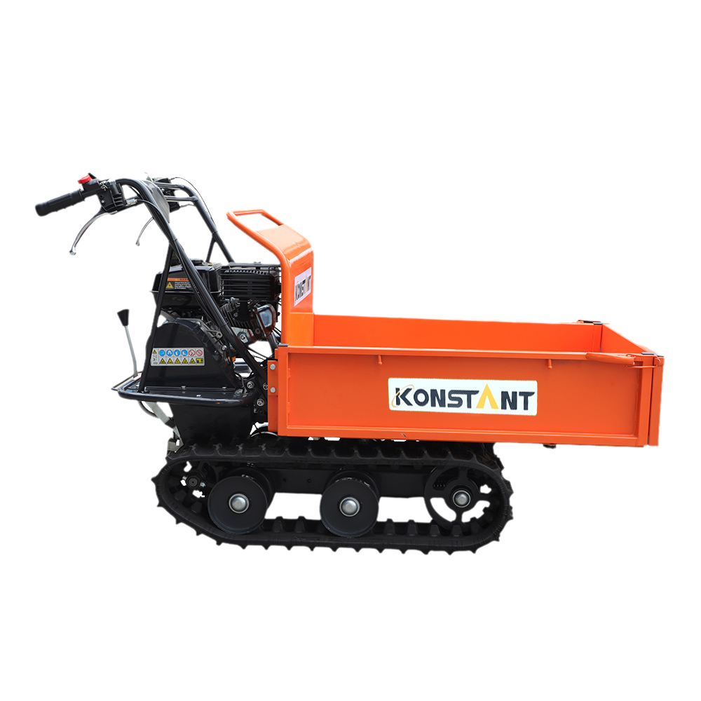 196cc 300 kg manual de benzină cu vârf de benzină transportor de bară de bară, urmărit mini -somper